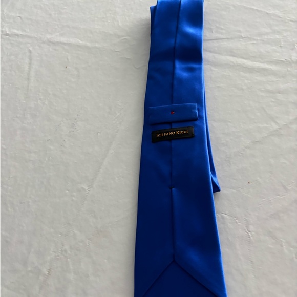 Stefano Ricci Blue Silk Tie - Picture 2 of 2